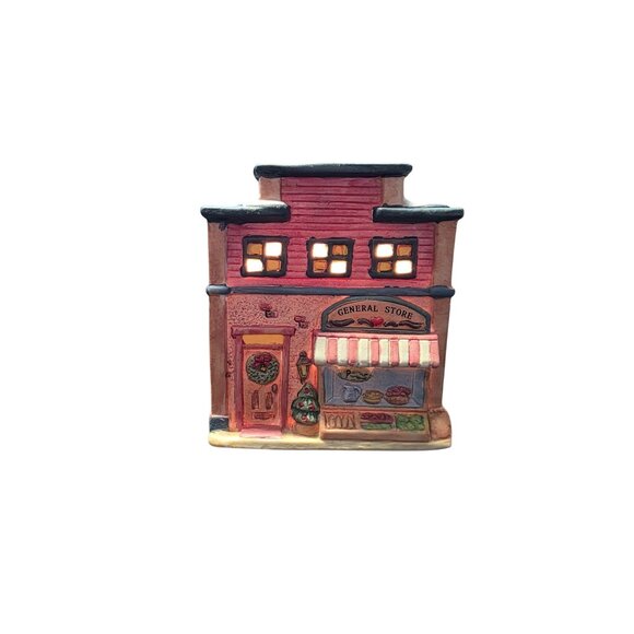 Sugar Creek County Lighted General Store Village 1995 - Picture 5 of 10